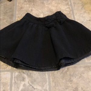 Janie and Jack black zipper skirt